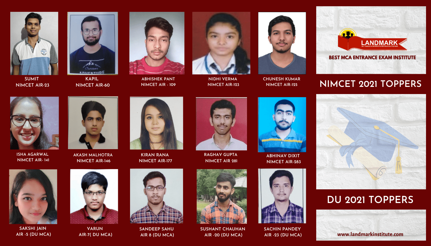 Nimcet & DU Top Performers 2021
